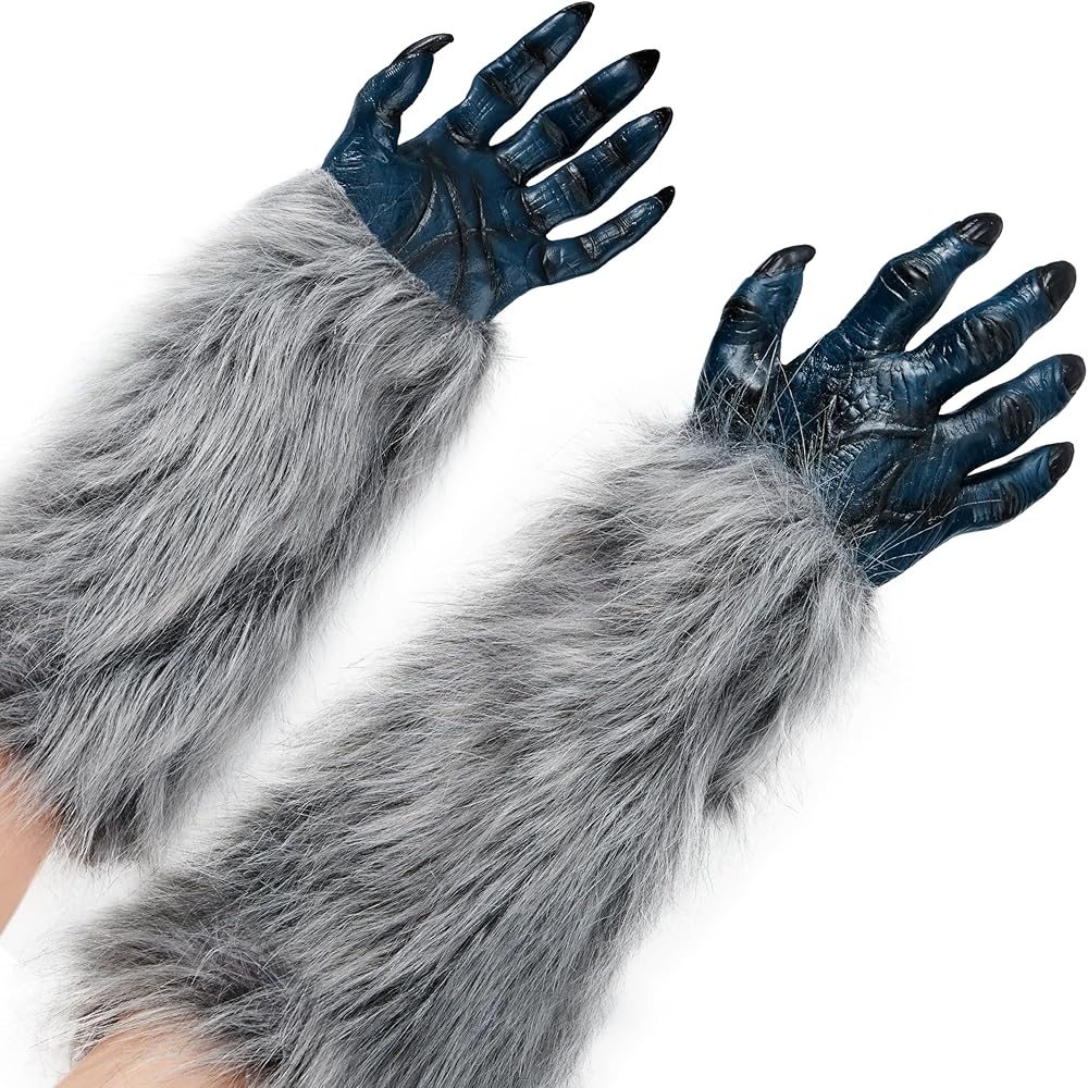 小物 FUC fackupclothes 23AW HAIRY GLOVES Amazon.com: Skeleteen Wolf Paw Costume Gloves - Grey Hairy